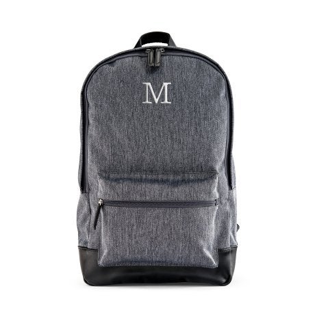 Personalised Classic Backpack With 15" Laptop Sleeve - Heathered Black