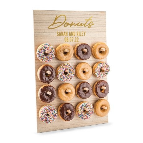 Personalized Wooden Donut Wall Display - Donuts
