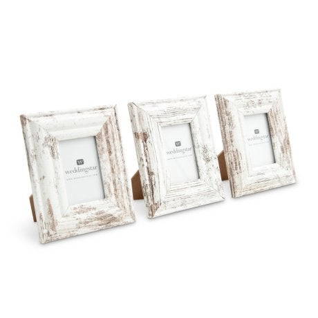 Small 1.75" X 2.5" Distressed Wood Picture Frame - Set of 3