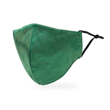 Luxury Adult Reusable, Washable Cloth Face Mask With Filter Pocket - Shimmer Leaf