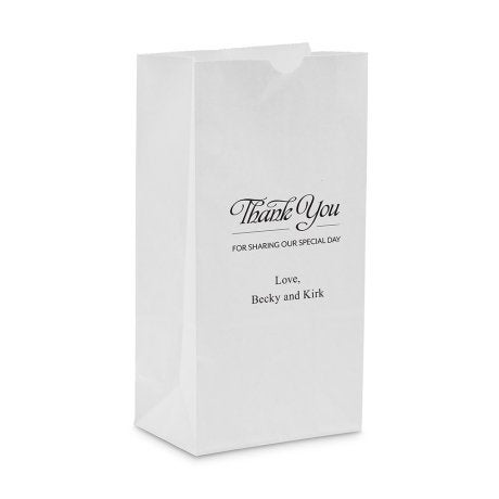 Thank You For Sharing Block Bottom Gusset Paper Goodie Bag