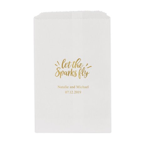 Let The Sparks Fly Flat Paper Goodie Bag
