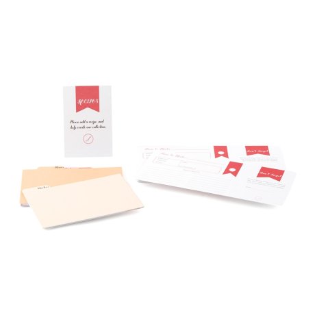"Recipes Of The Heart" Recipe Cards And Divider Set