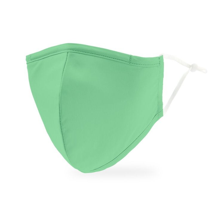 Adult Reusable, Washable 3 Ply Cloth Face Mask With Filter Pocket - Mint Green