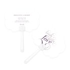 Personalized Paper Hand Fan Wedding Favor - Expressions 