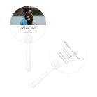 Personalized Photo Printed Paper Hand Fan Wedding Favor - Scripted Beginnings 