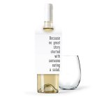 Personalized Wine Bottle Neck Hang Tags - No Great Story