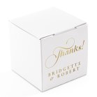 Miniature Custom Foil Printed Square Paper Favor Boxes - Expressions