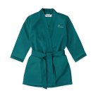 Personalized Flower Girl Satin Robe With Pockets - Hunter Green