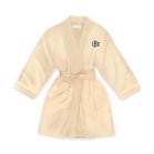 Personalized Junior Bridesmaid Satin Robe With Pockets - Gold