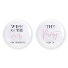 Personalized Bridal Party Wedding Pins - The Party