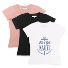 Personalized Bridal Party Wedding T-Shirt - Let's Get Nauti