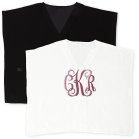 Personalized Sheer Swimsuit Cover-Up Beach Shirt Dress - Script Monogram