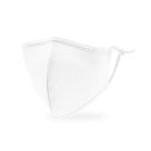 Kid's Reusable, Washable 3 Ply Cloth Face Mask With Filter Pocket - White