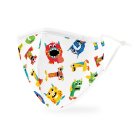 Adult Reusable, Washable 3 Ply Cloth Face Mask With Filter Pocket - Alphabet