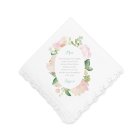 Personalized White Pocket Handkerchief - Garden Party