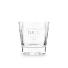Personalized Square 8 Oz. Whiskey Glass - Groomsmen Reserve