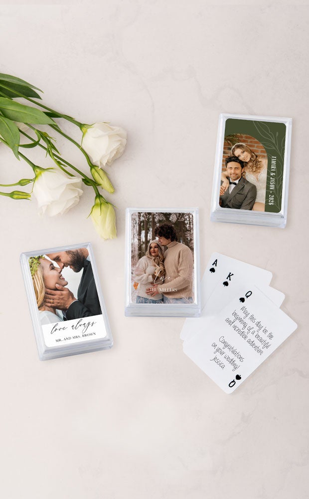 Category Slider - Personalized Photo Playing Cards for Guest Books