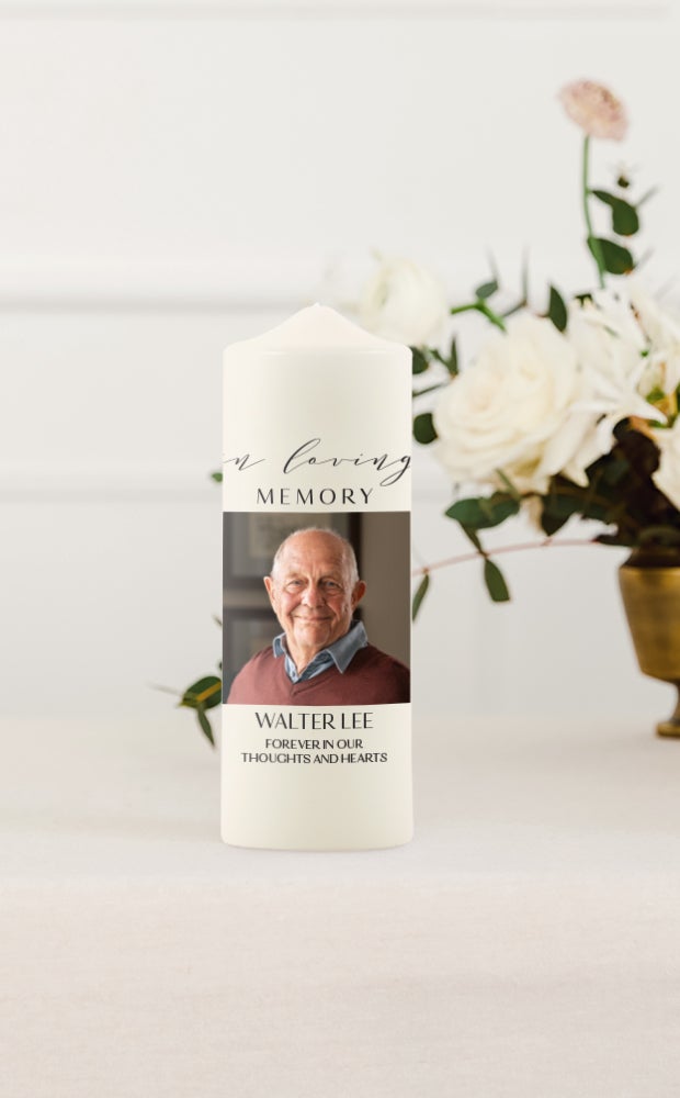 Category Slider - Custom Printed Memorial Pillar Candles