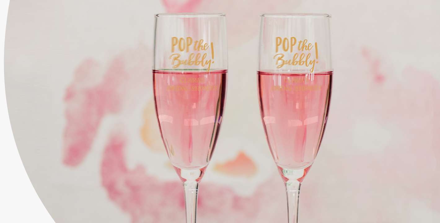 Personalized 5.75 oz. Champagne Flute Favor