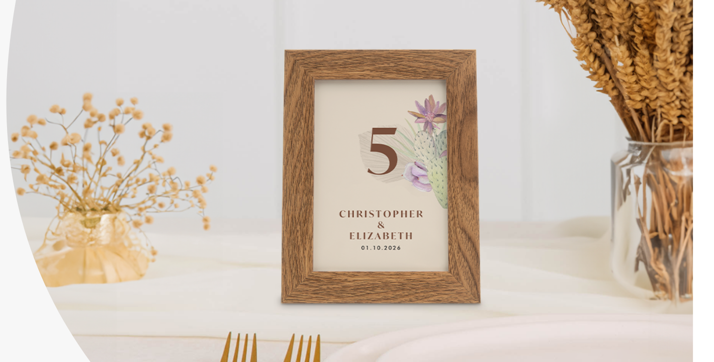 Table Numbers, Place Cards & Holders