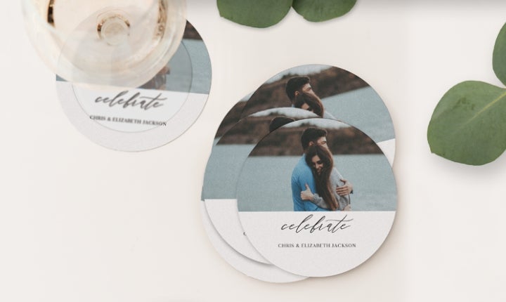 Landing Page - Personalized Paper Coasters