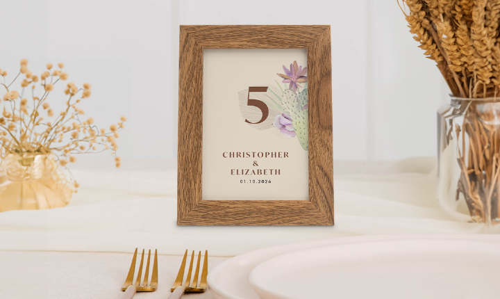 Table Numbers, Place Cards & Holders