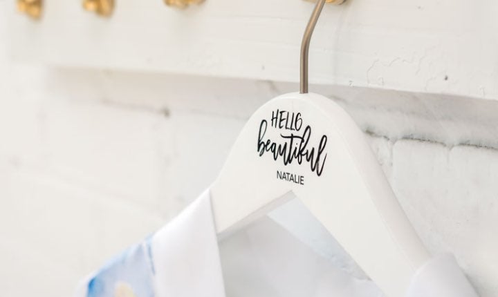 Landing Page - Personalised Wooden Wedding Hangers