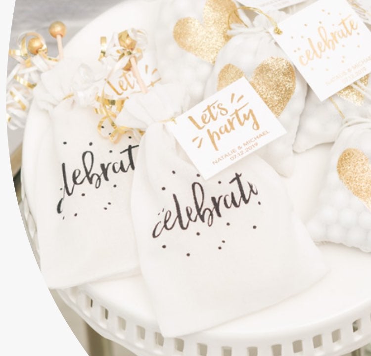 Wedding Favor Bags & Pouches