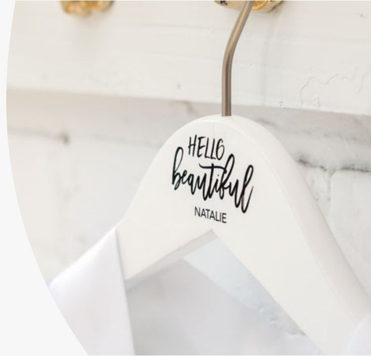 Landing Page - Personalised Wooden Wedding Hangers