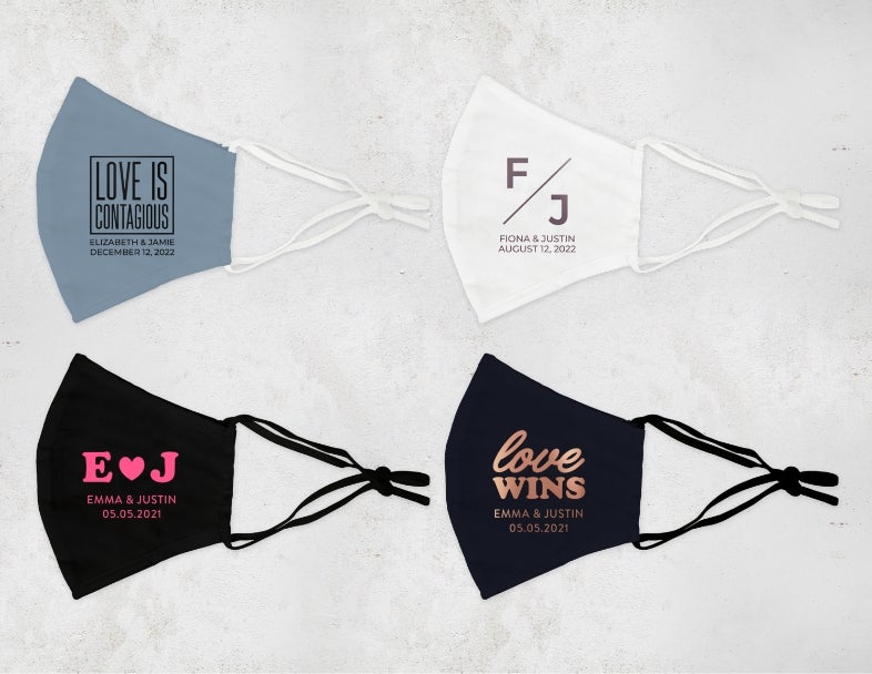 Shop Personalised Wedding Masks