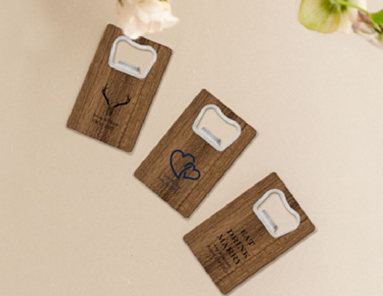 Shop Wood Credit Card Bottle Openers