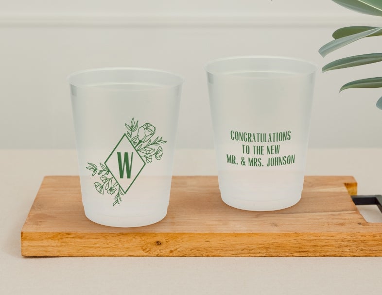 Shop Personalised Frosted Plastic Cups